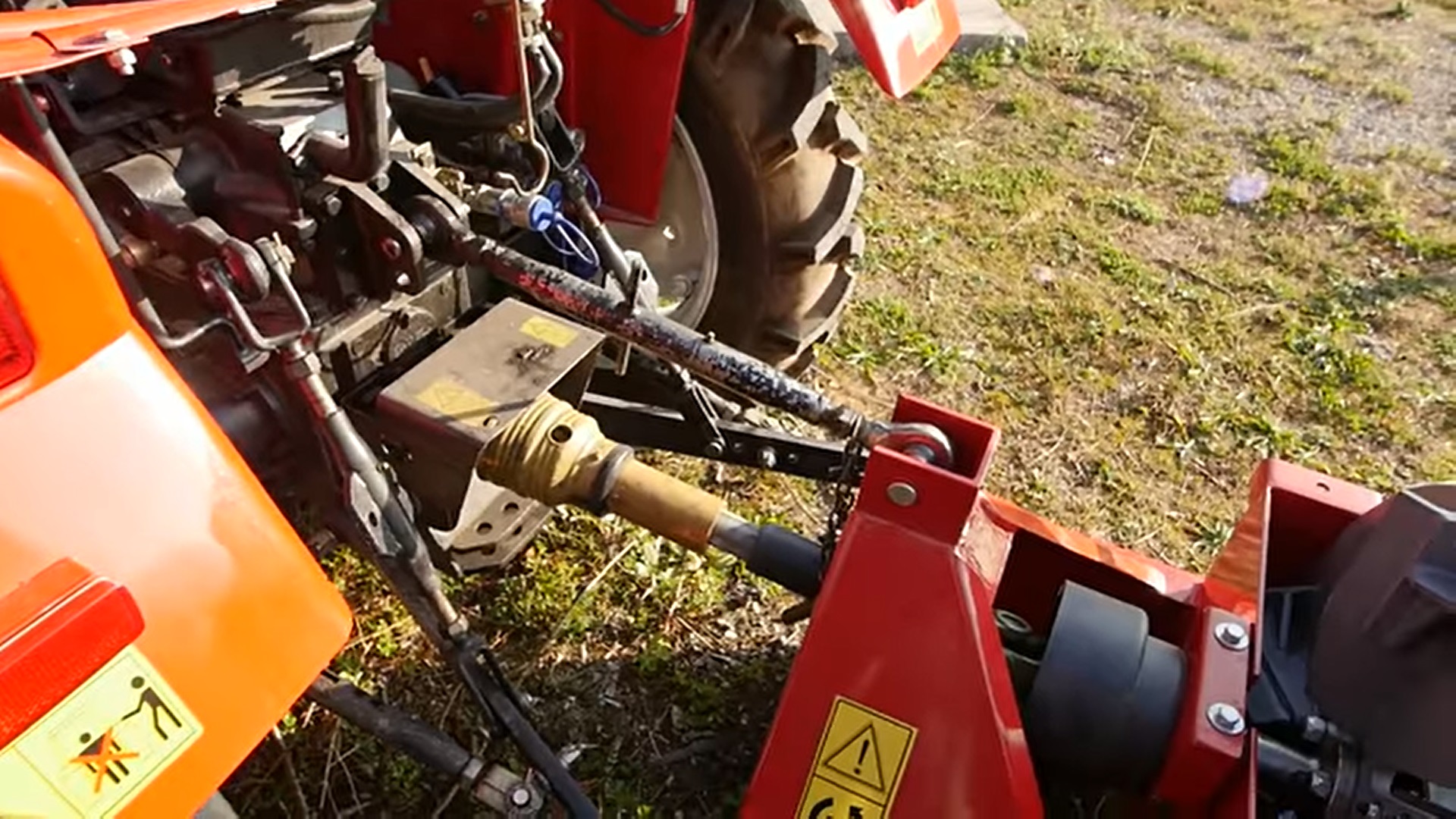 cadran sécurisé broyeur vegetaux tracteur